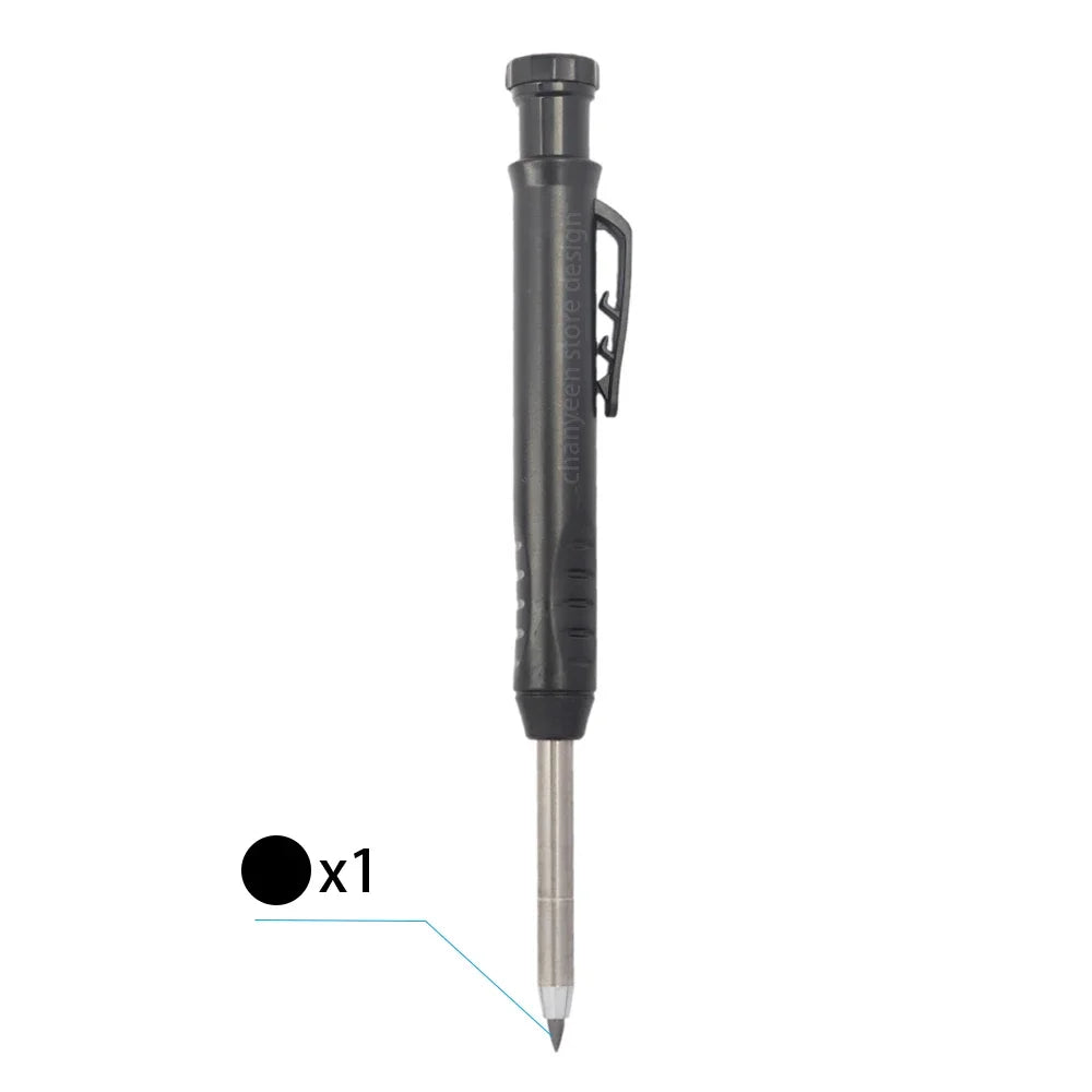 3-Color Carpenter Pencil Set with Sharpener & Refills - image 11