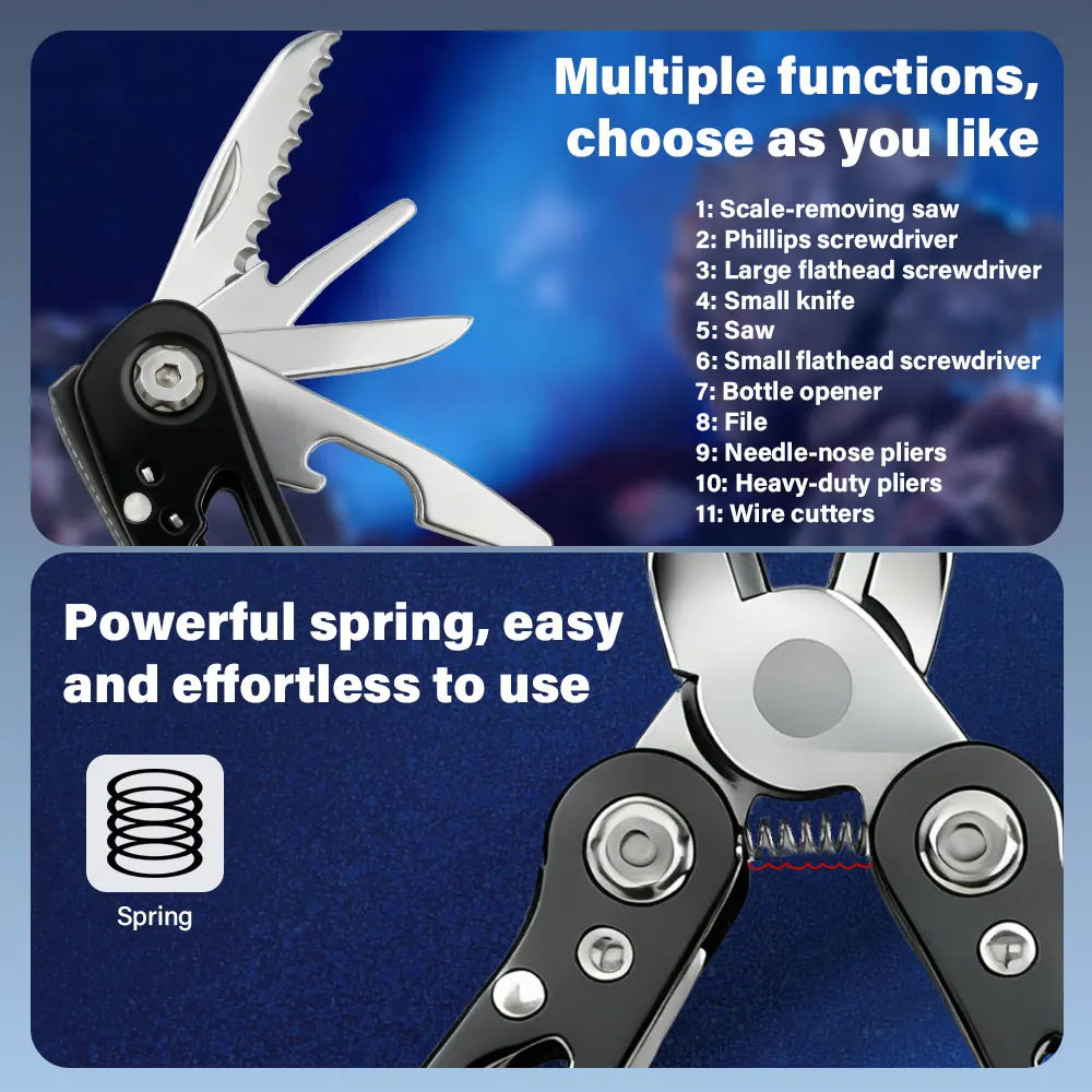Mini Multi-Tool Pliers, Birthday and Christmas Gifts for Men, Sturdy and Practical Portable Computer, Camping and Survival Tools
