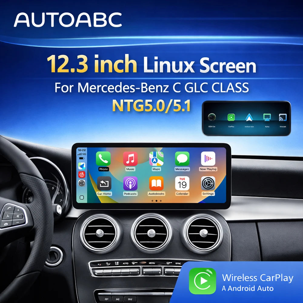 12.3" Ultra-Thin Touchscreen for Mercedes-Benz Models