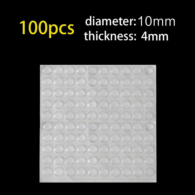 100pc Soft Silicone Anti-Slip Bumper Pads for Cabinets and Drawers - view 12