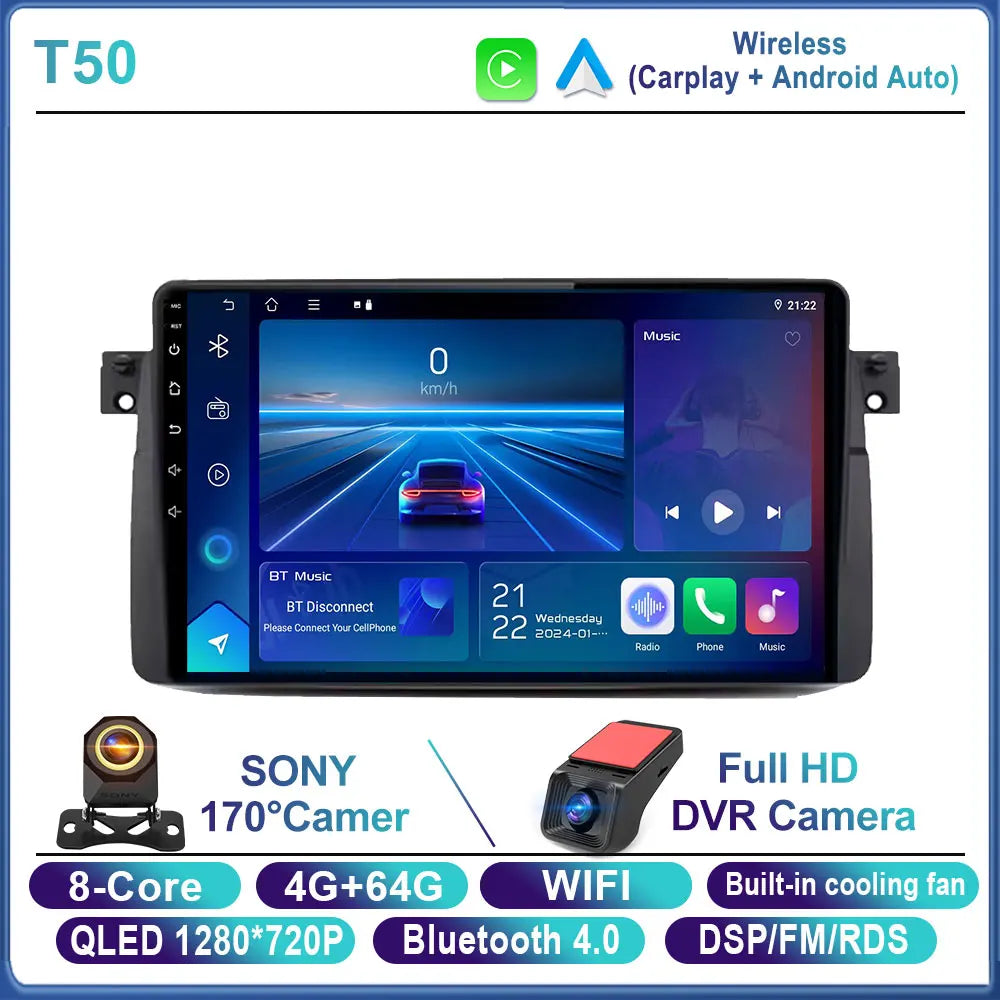 For BMW E46 M3 X5 1998-2006 Android Car Stereo 9" Touchscreen - image 20