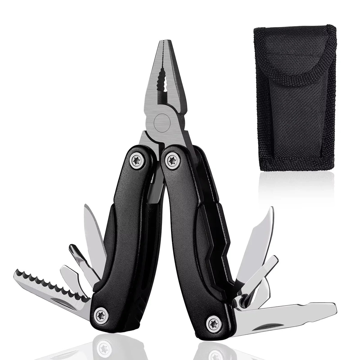 Mini Pocket Multitool Pliers Set, Multi Function Survival Tool for Camping Hiking, Gift for Men