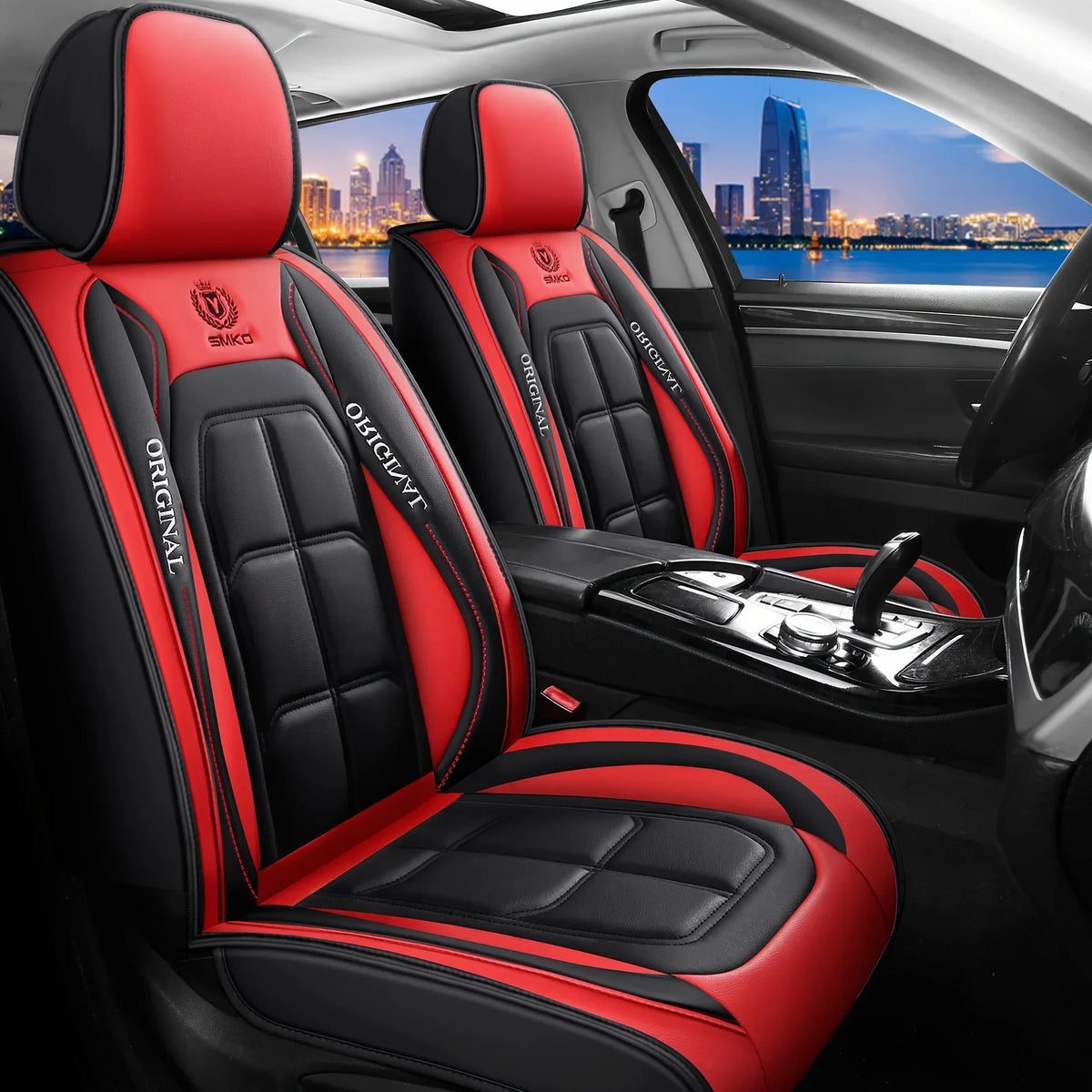 Synthetic Leather Single Car Seat Cover, All-Season Universal