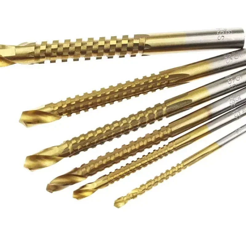 6pcs HSS Twist Drill Bit Set 3-8mm for Wood/Metal/Plastic - image 5