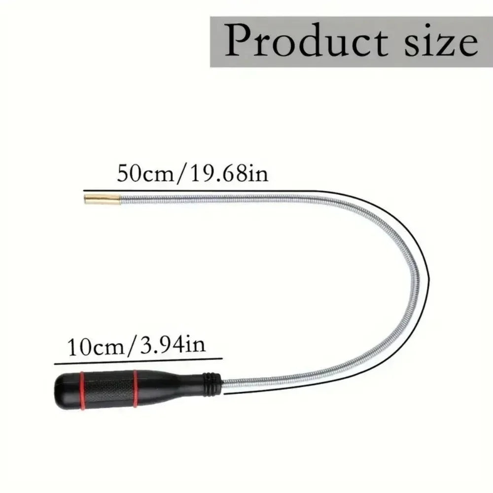 1Pc Magnetic Pickup Tool Flexible Bendable Snake Pickup Bendable Suction Bar for Locate Falling Objects Reach Sink Drain Pick Up