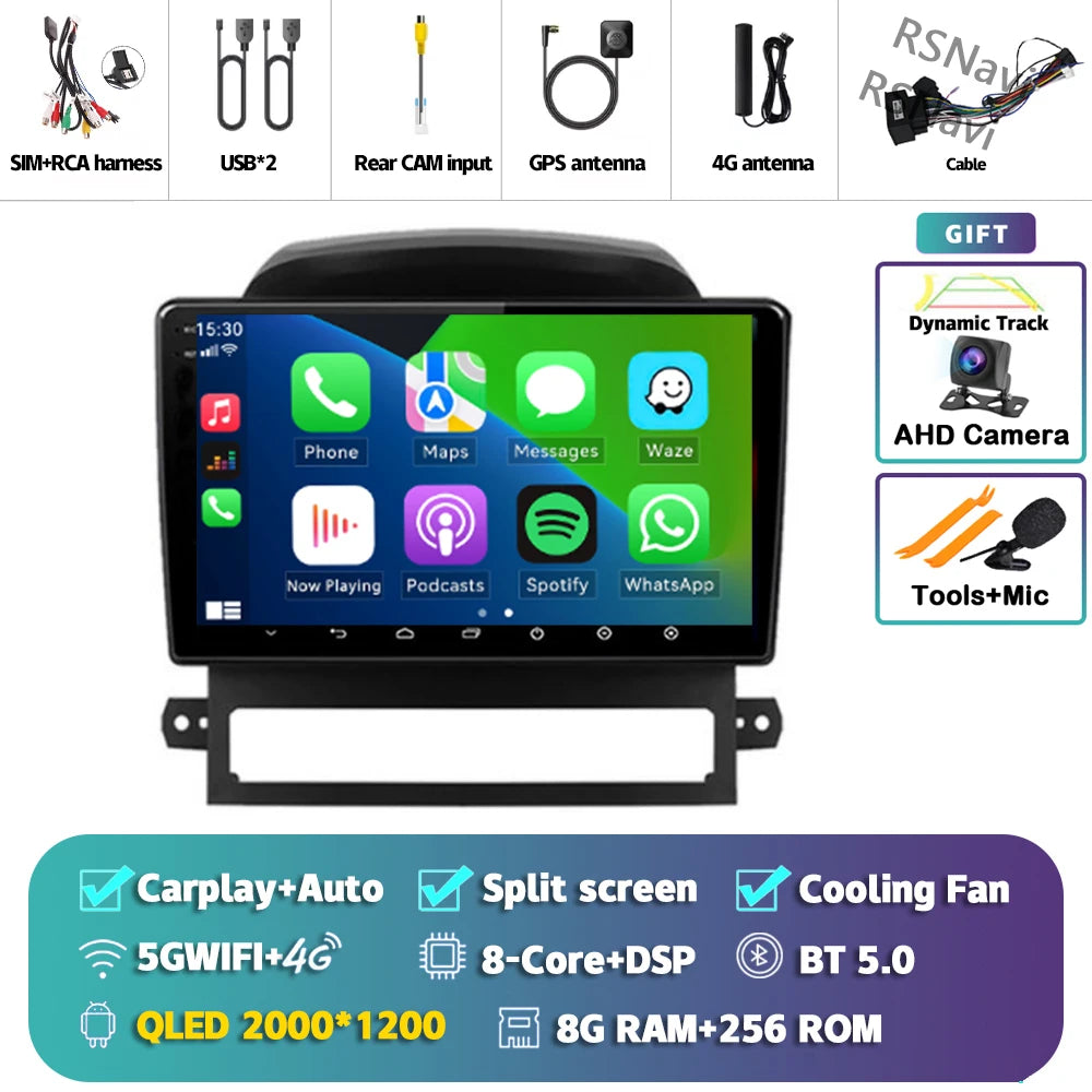 9 Inch Android CarPlay Radio for Chevrolet Captiva 2008-2012 - image 27