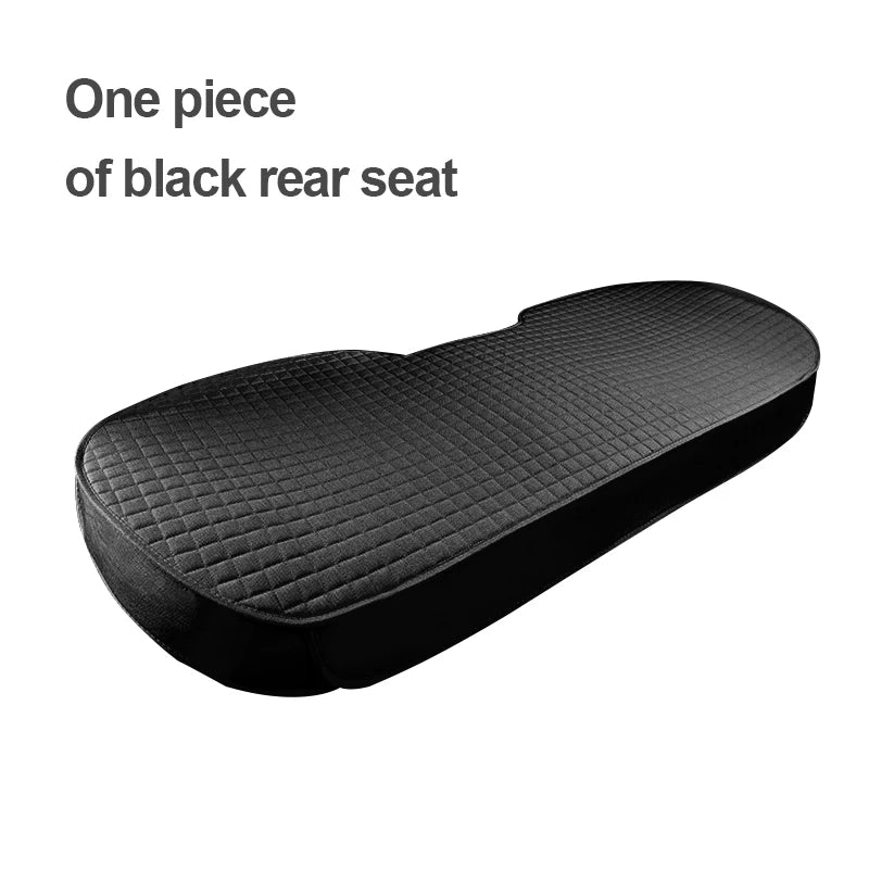 Breathable Flax Car Seat Cushions, Front, Rear and Full Sets