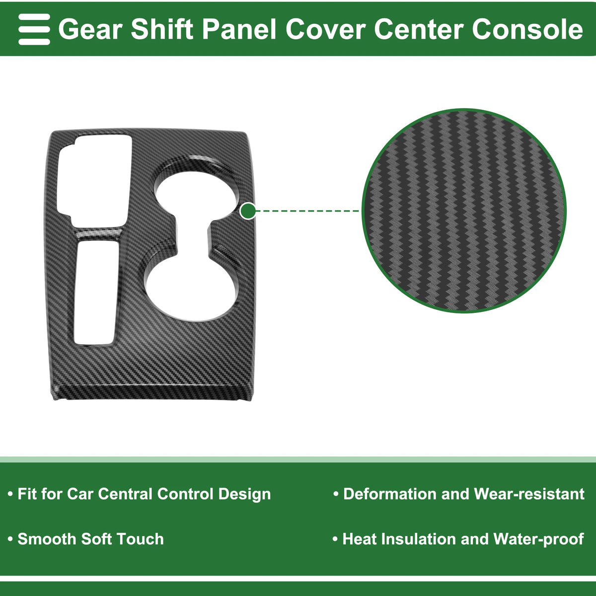 UXCELL Central Control Gear Shift Panel Trim Cover for Honda Civic 11th Gen 2022-2025