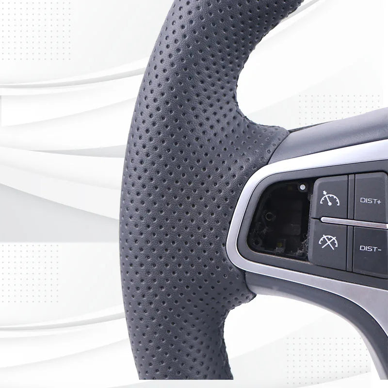 Premium Nappa Leather Steering Wheel Cover for Chevy Cruze Aveo - image 2