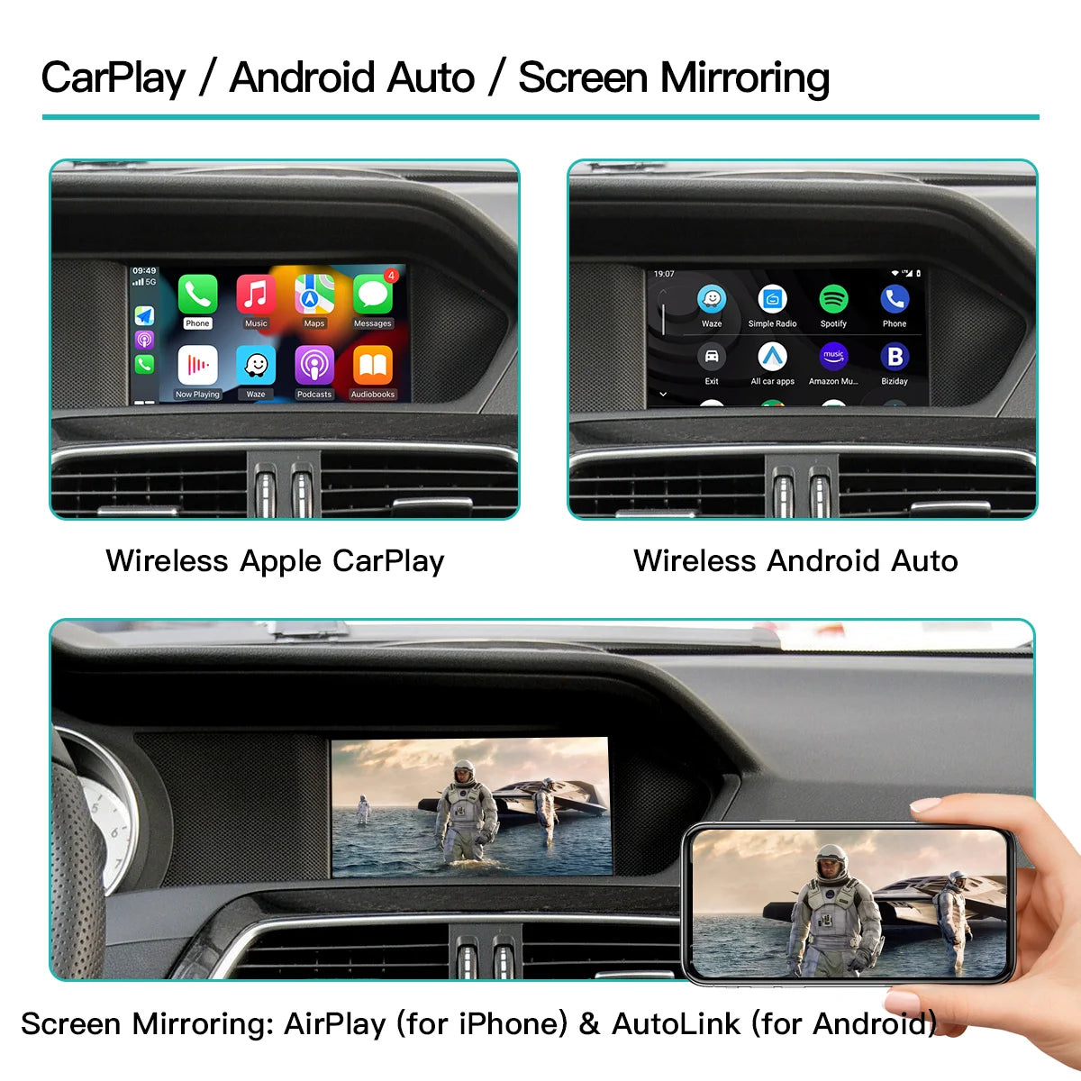 AUTOABC Wireless CarPlay & Android Auto Adapter for Mercedes - image 3