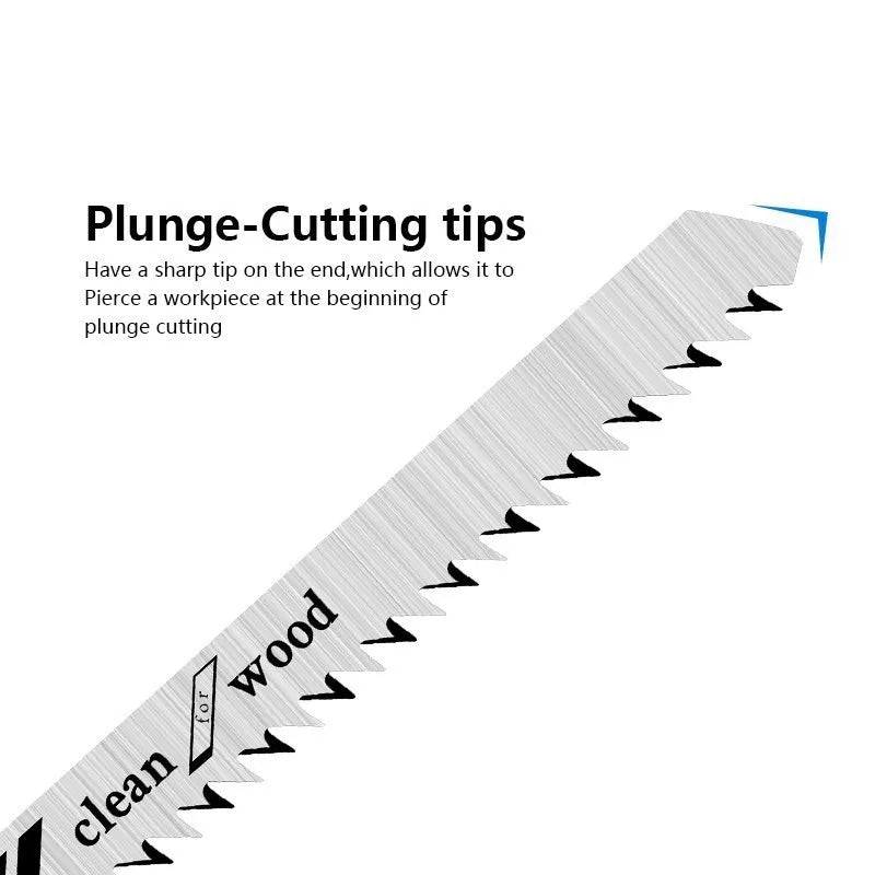 5-Piece T-Shank Jigsaw Blade Set – Woodworking