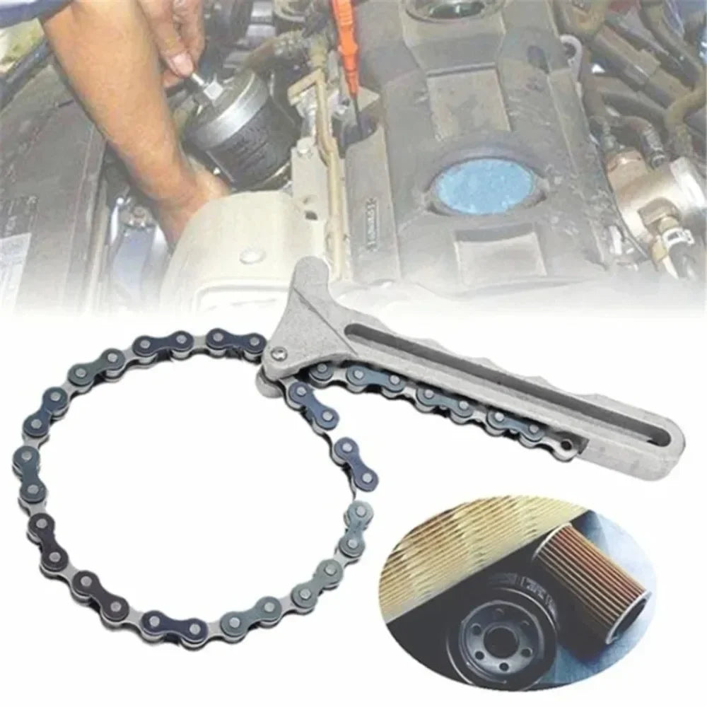 Car Repair Tools Adjustable Engine Oil Filter Chain Wrench Removal Pliers