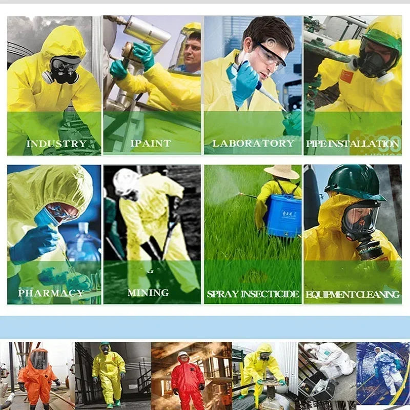 Chemical Work Coverall Protective Suit Hazardous Liquid Proof Sulfuric Acid And Alkali Resistant Protection Clothing
