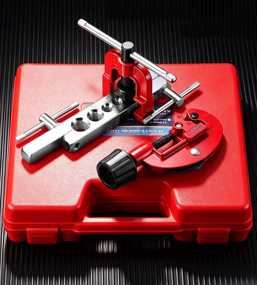 Copper Pipe Flaring Tool Kit – Double & Single Flaring with Cutter - image 2