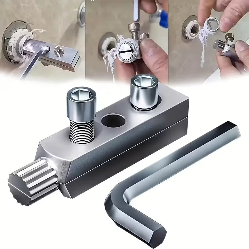 Faucet Valve Thread Extractor Kit – 1/2" & 3/4" Broken Bolt Remover