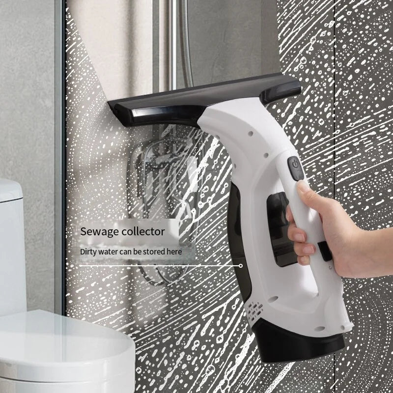 Multifunctional Electric Cordless Window Cleaner Machine White Cordless Rechargeable Automatic Portable Glass Cleaner Tools