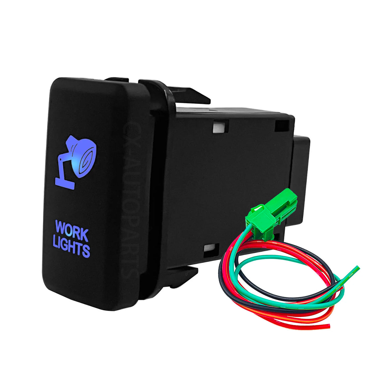 Blue LED Push Switch 12V for Toyota Tacoma, Land Cruiser, 4Runner - image 18