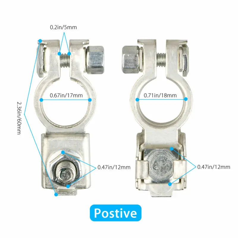 2-Pack Universal Battery Terminal Clamps for Car & Truck - image 3
