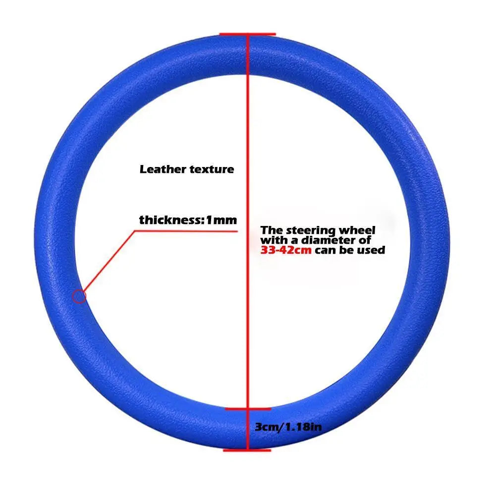 Silicone Steering Wheel Cover - 19 Colors, Universal Anti-Slip Grip - image 5