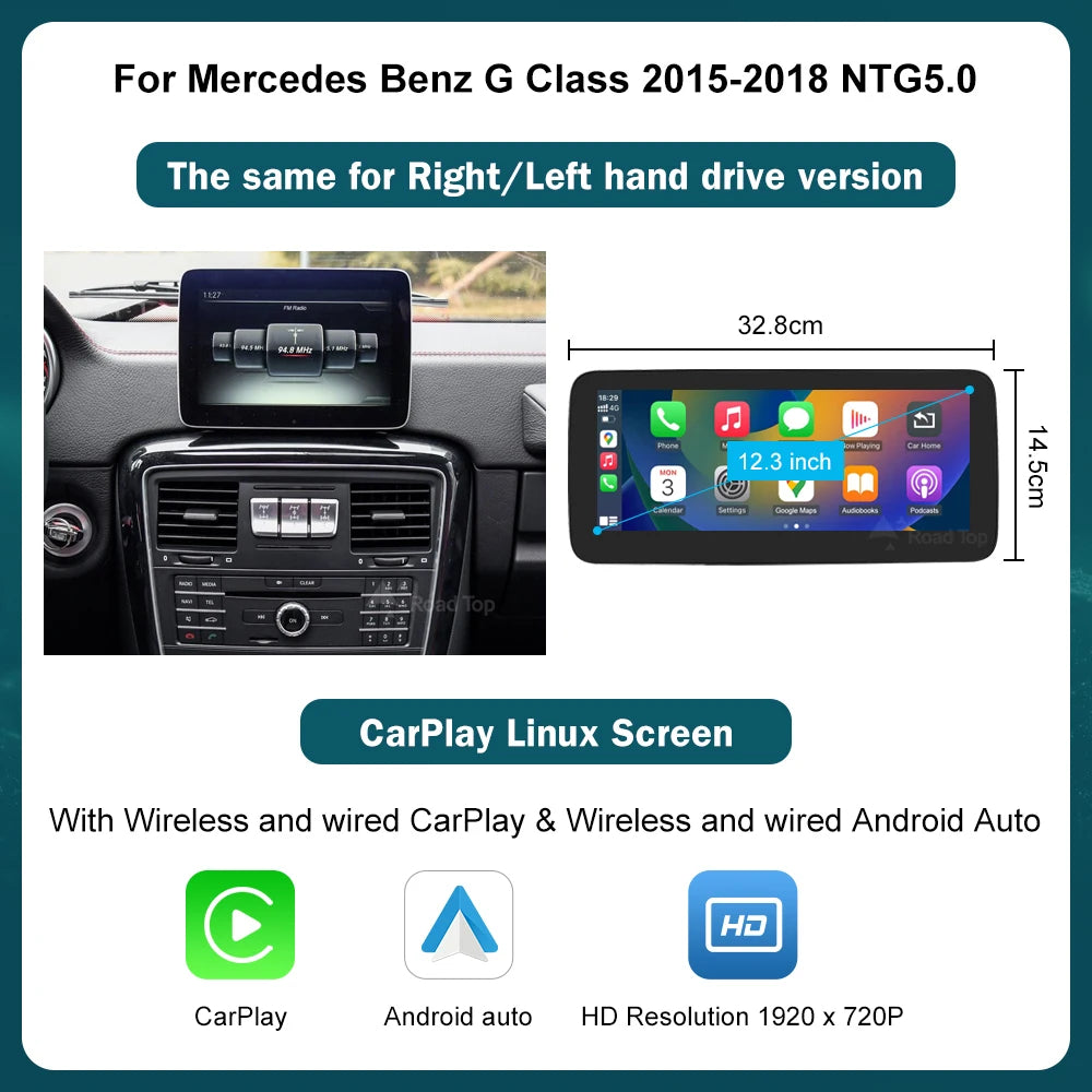 Wireless CarPlay & Android Auto for Mercedes-Benz G Class - image 10