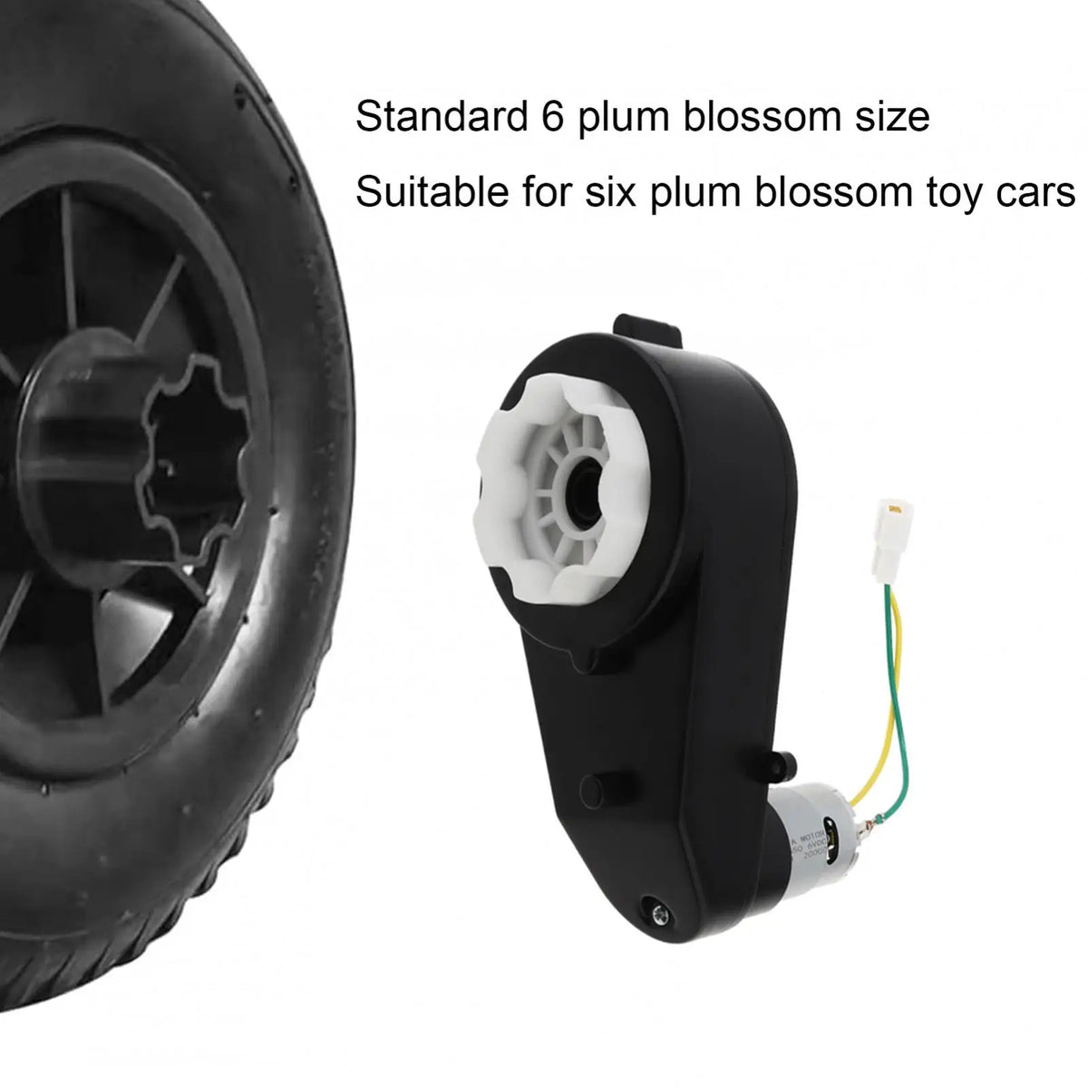 24V RS555 High-Speed Gearbox Motor Set for Kids' Ride-On Cars - image 6
