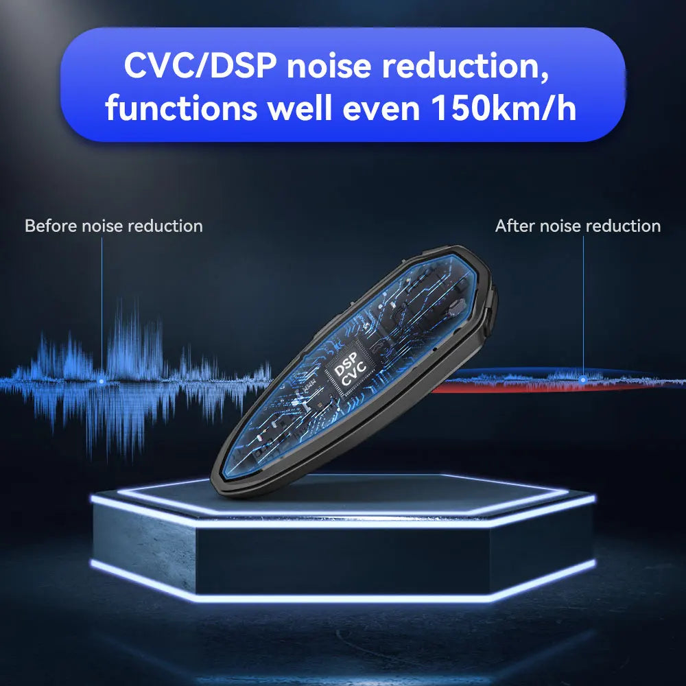 Lexin GTX Motorcycle Bluetooth Intercom, 10 Riders 2000m - image 4