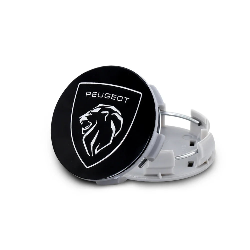60mm Wheel Center Caps for Peugeot 208/308/3008, 4-Pack - image 5