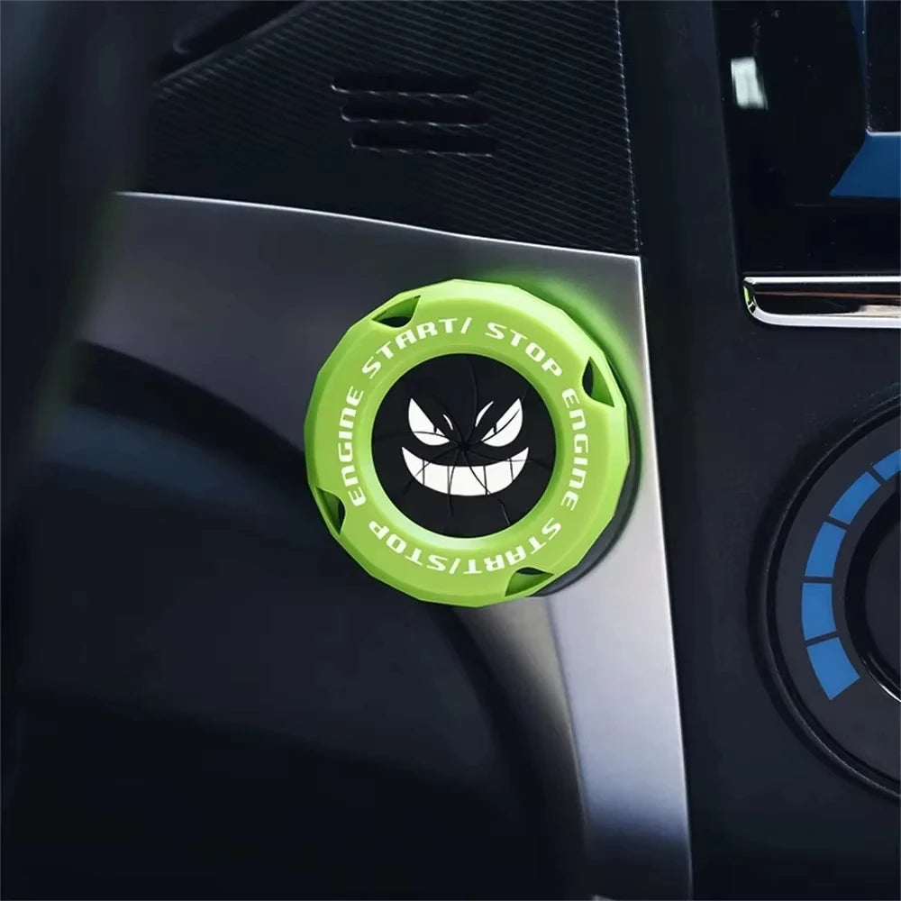Rotating Start Stop Button Protective Cap for Car and Motorcycle - view 4