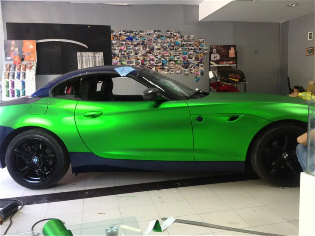 Satin Chrome Vinyl Wrap Film – Air Release Car Sticker - image 5