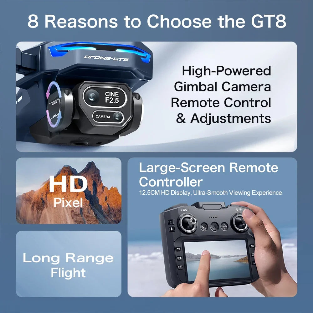 Lenovo GT8 Drone – 8K HD Dual Camera Brushless Foldable FPV Quadcopter - image 8
