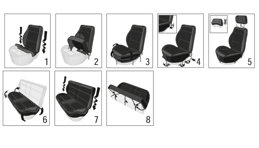 High Back Air Mesh Front Car Seat Covers, Universal Fit