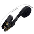 Reinforced Ratchet Tie Down Straps 1760lb Max Break Strength Adjustable Cargo Axle Straps