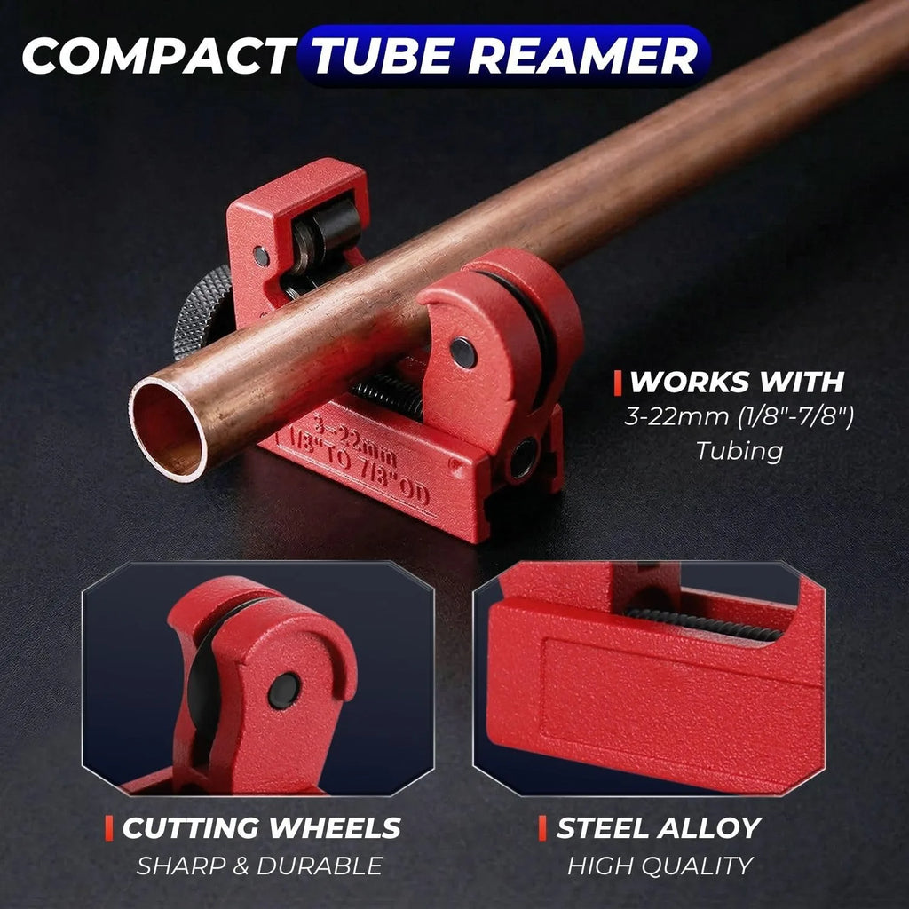 Copper Pipe Cutter Set Heavy Duty Tubing Tool with Mini Tube Cutter for Copper Plastic Pipes Aluminum Brass Thin Stainless Steel
