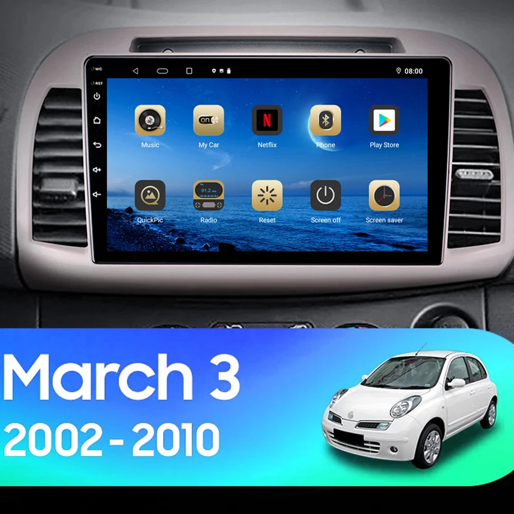 Android 15 Car Stereo for Nissan March Micra K12 with Carplay GPS - image 2