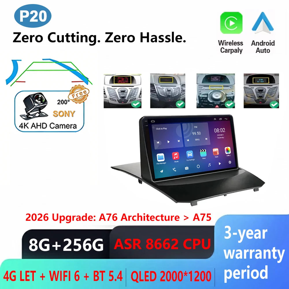 Ford Fiesta 2009-2017 Android Car Radio with CarPlay & GPS - image 11