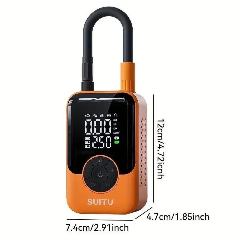 Portable Digital Car Tire Inflator Portable Car Tire Inflator Pump 150PSI Digital Display Air Pump with LED Lighting, Wireless U