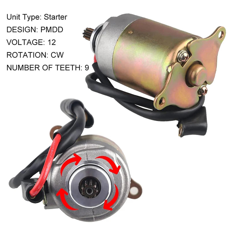 GY6 150cc Starter Motor Replacement for Go Kart & Scooter - image 6
