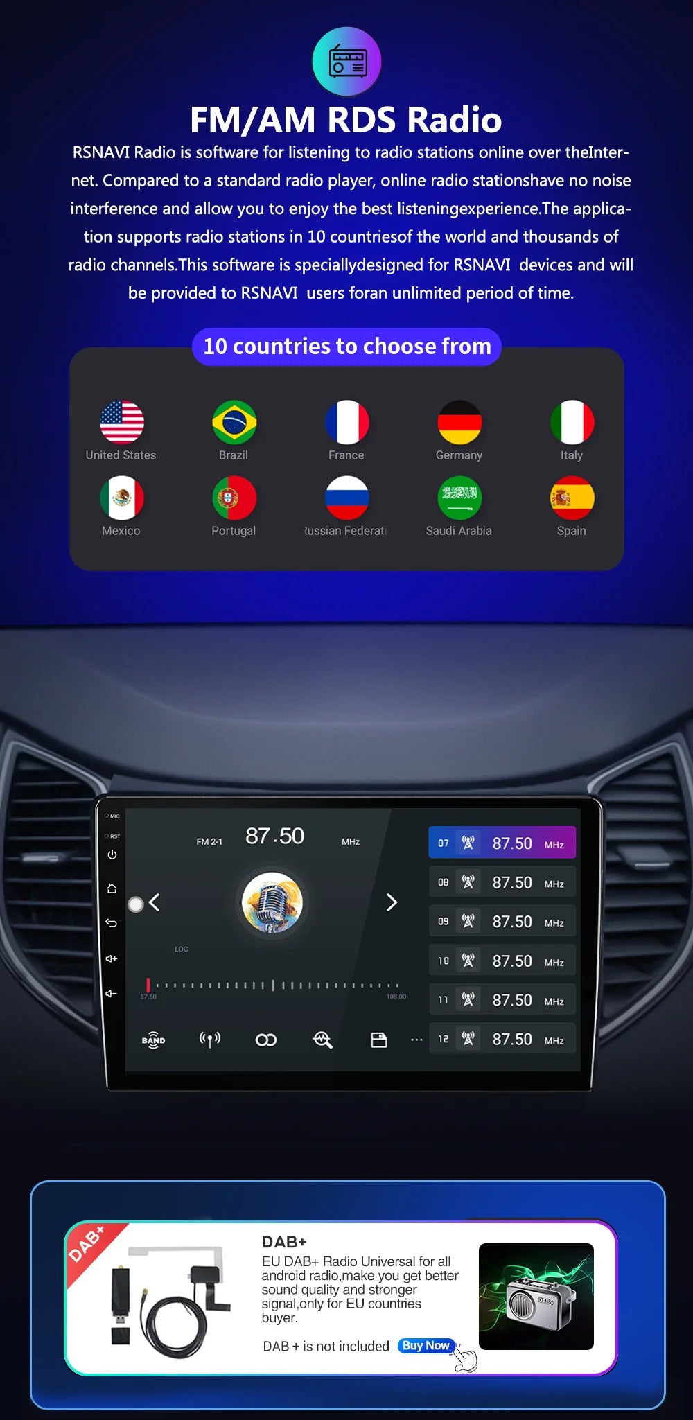 9" Android Car Stereo for Chevy GMC with CarPlay & Android Auto - image 22