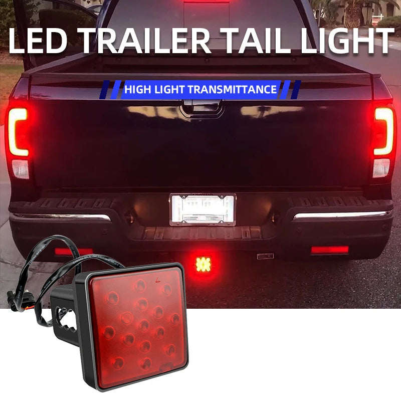 Universal 12V LED Brake Tail Light – 15 Bright LEDs for Car/Truck/SUV