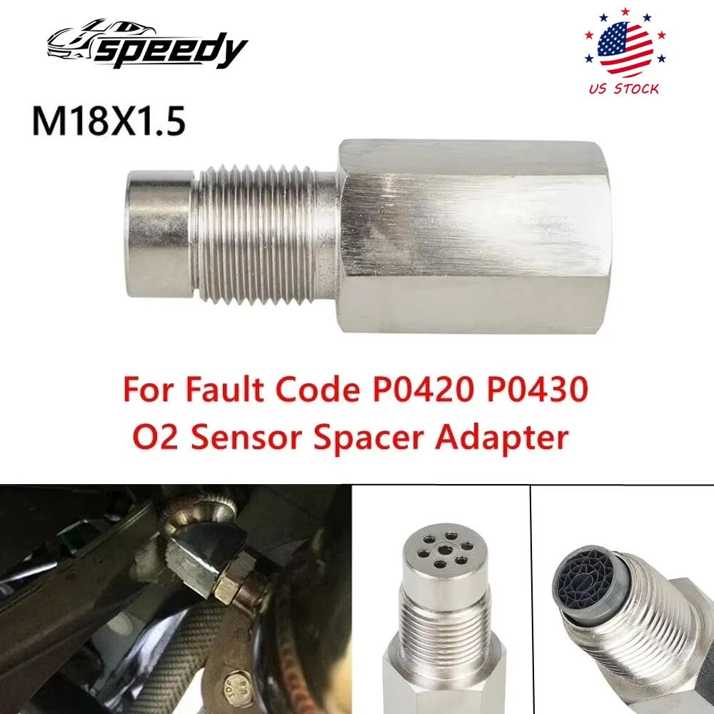 Universal O2 Sensor Spacer M18x1.5 CEL Fix P0420 P0430