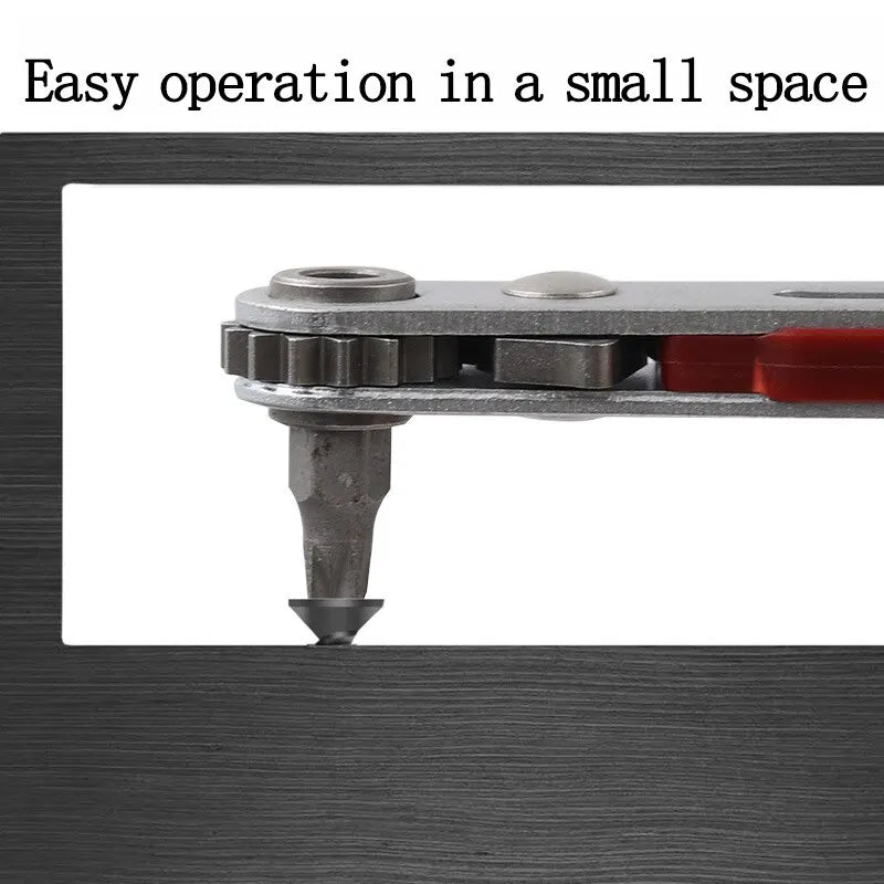 Elbow Ratchet Screwdriver - Bidirectional Hand Tool with Storage - image 4