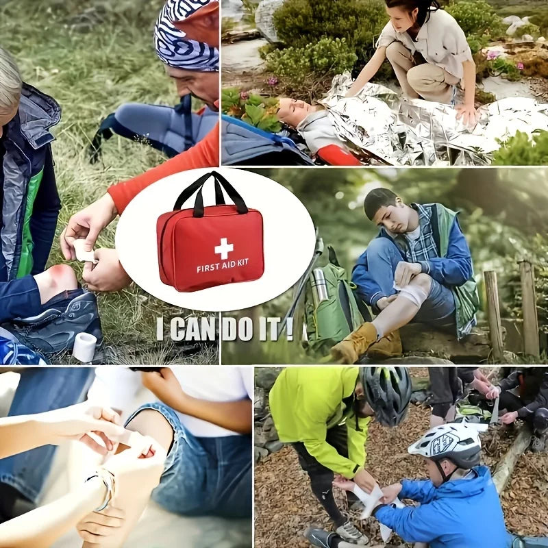22-Piece First Aid Kit – Bandages, Scissors & Tweezers
