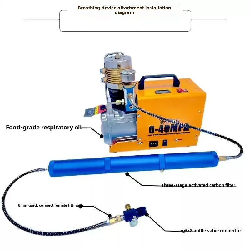 Water-Cooled High Pressure Electric Air Pump 30MPA 40MPA Portable Compressor For Diving Cylinder Fire Rescue Air Tank Inflation