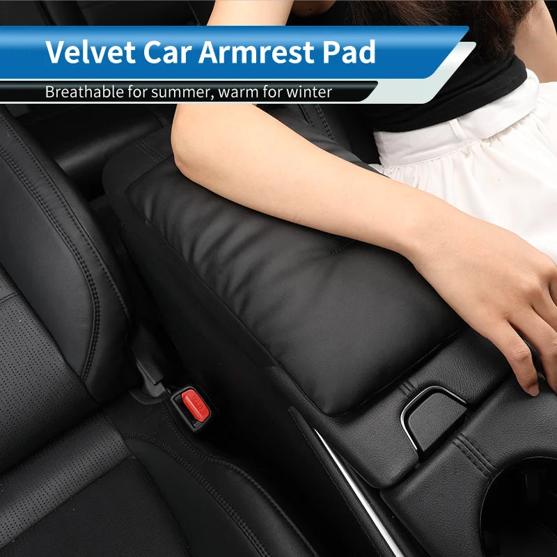 Velvet Center Console Armrest Pad for Lexus RX, NX, UX, CT