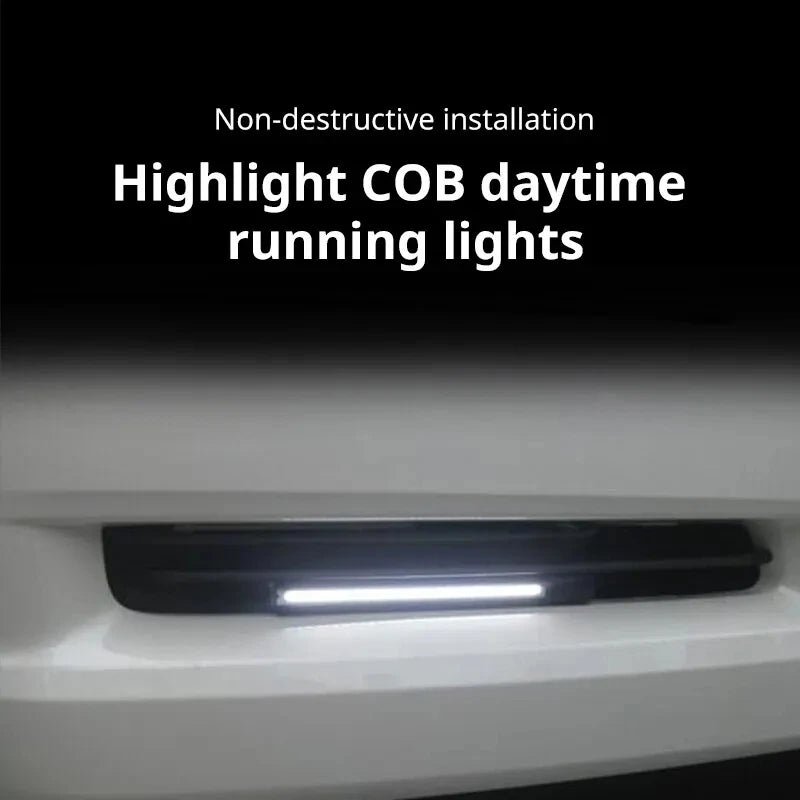 17cm COB LED Daytime Running Light Strips, Waterproof Universal 2 Pcs