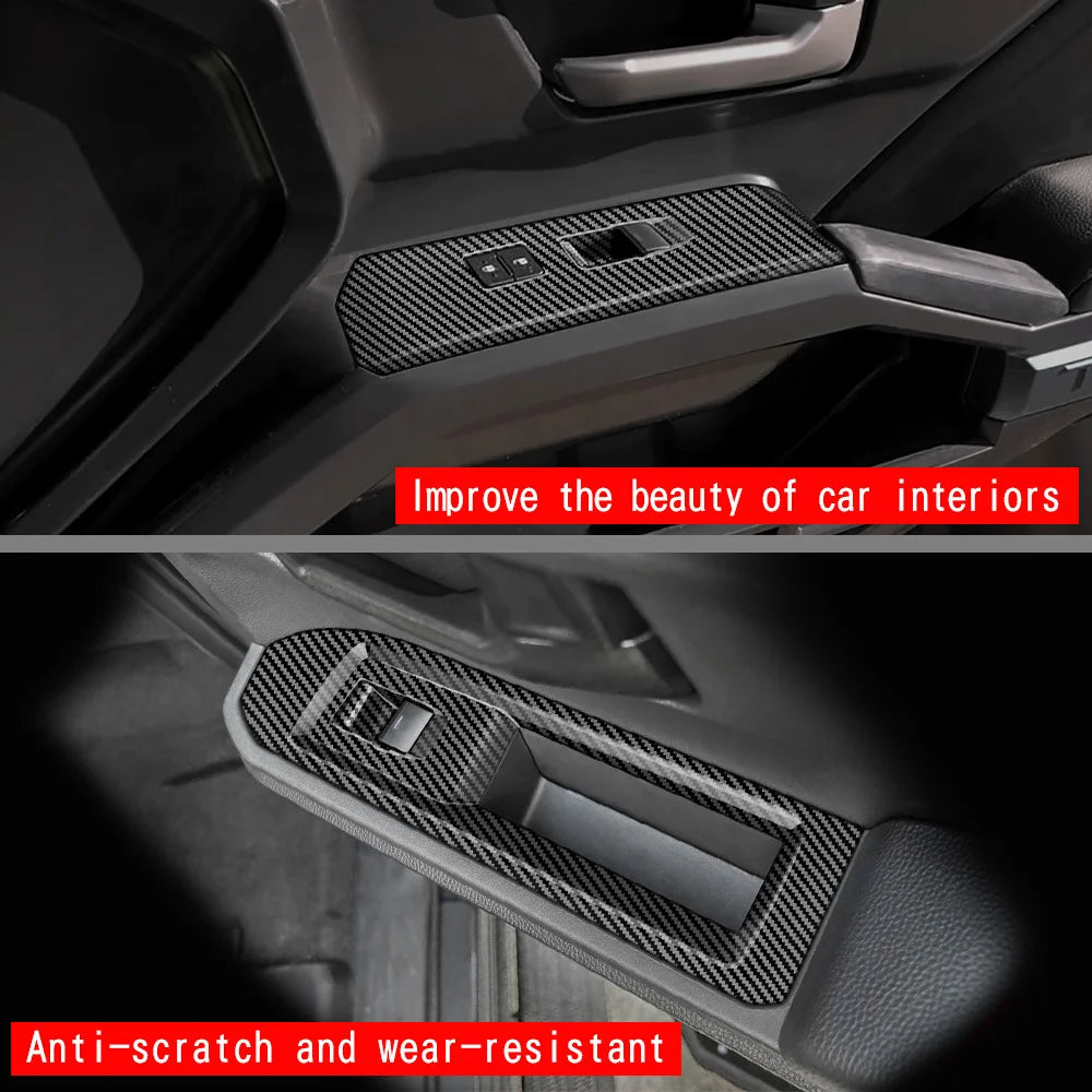 Carbon Fiber Interior Trim Stickers for 2024-2025 Toyota Tacoma - image 4