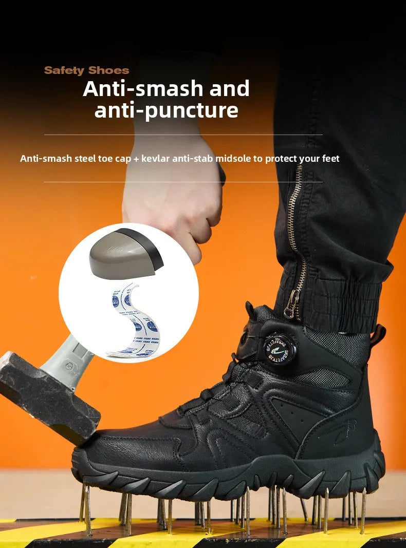 Steel Toe Safety Boots, Smash-Proof & Puncture-Resistant - image 15