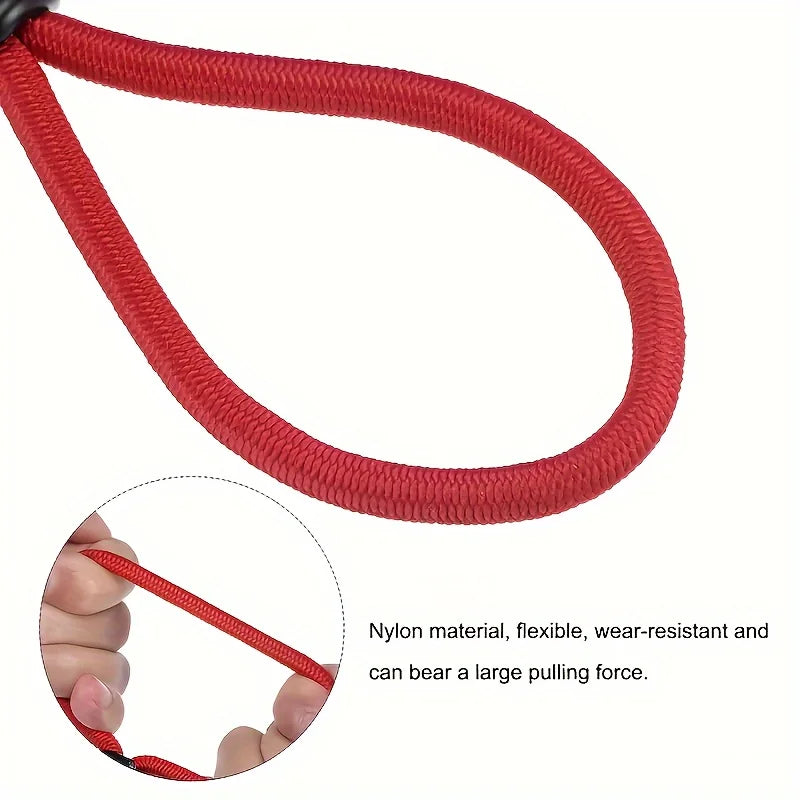 5-Piece Heavy-Duty Bungee Cords with Hooks – Tarp & Tent Tie-Down