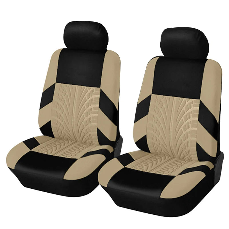 Universal Polyester Car Seat Covers, 4-Piece Front or 9-Piece Full Set