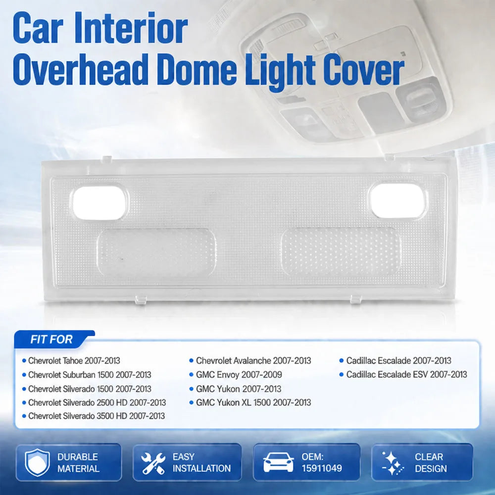 Dome Light Lens Cover for Chevy Silverado GMC 2007-2014